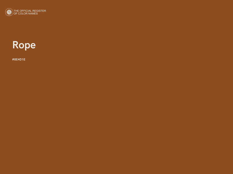 #8E4D1E - Rope color image