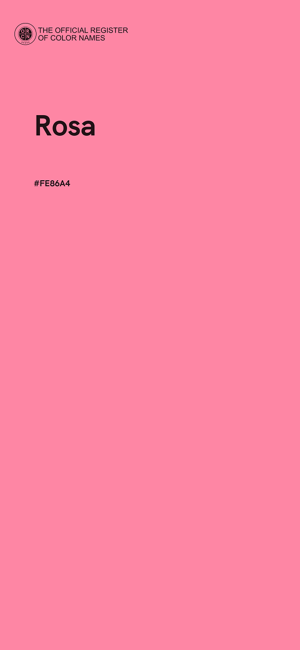 #FE86A4 - Rosa color image