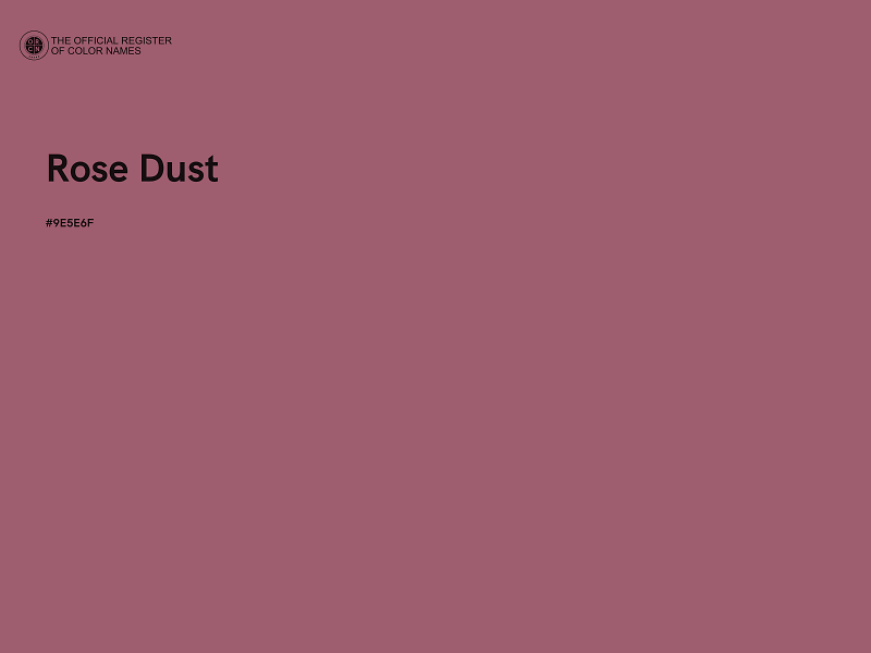 #9E5E6F - Rose Dust color image