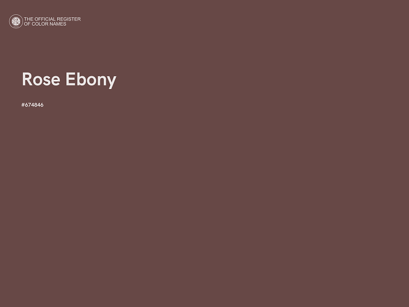 #674846 - Rose Ebony color image