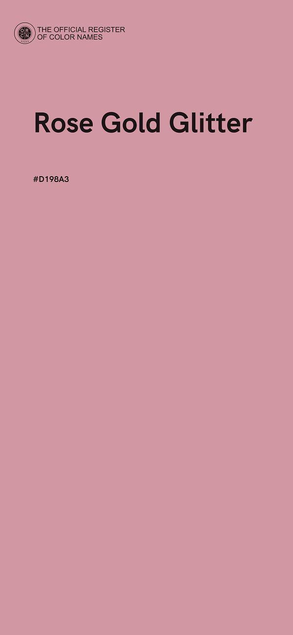 #D198A3 - Rose Gold Glitter color image