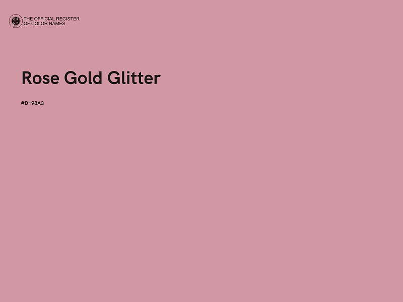 #D198A3 - Rose Gold Glitter color image
