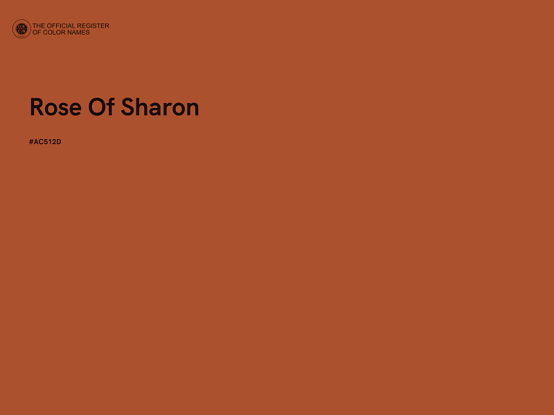 #AC512D - Rose Of Sharon color image