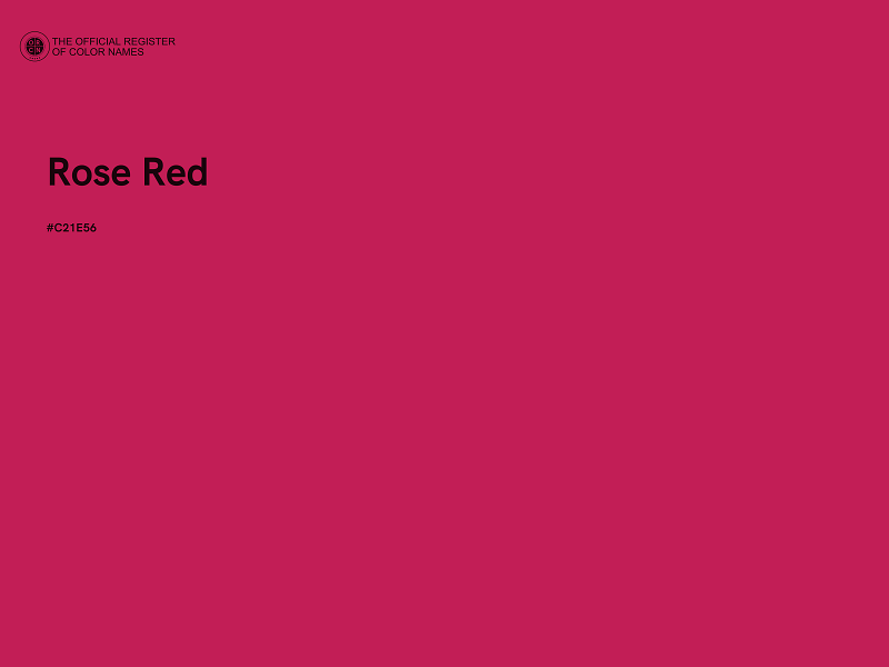 #C21E56 - Rose Red color image