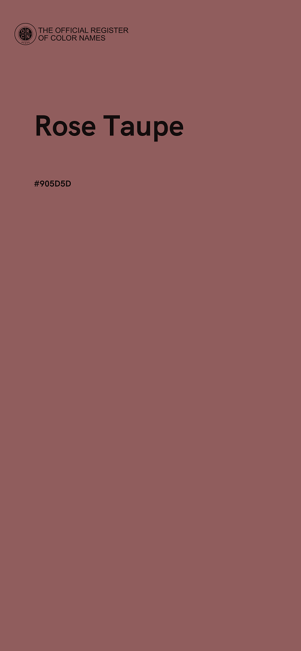 #905D5D - Rose Taupe color image