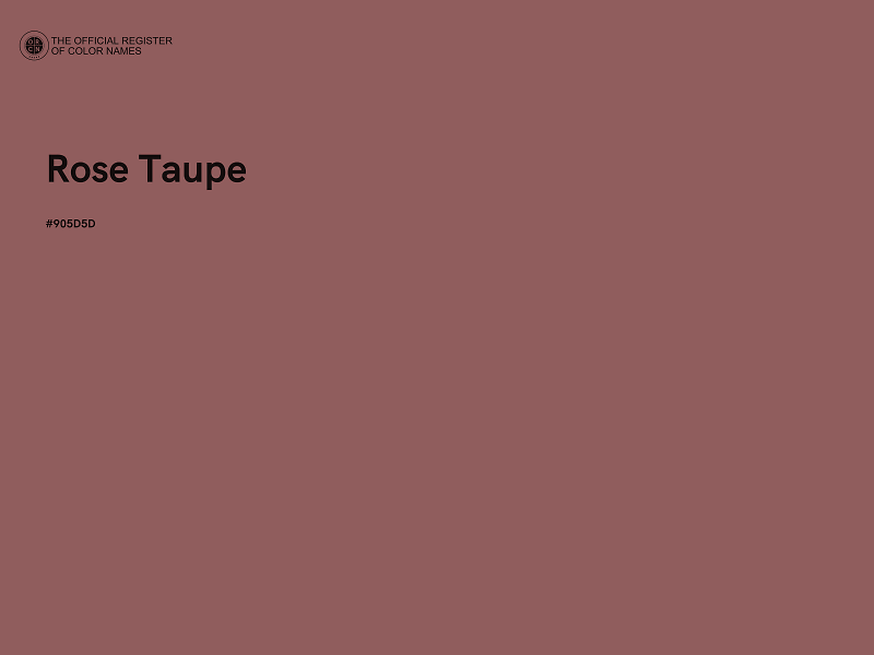 #905D5D - Rose Taupe color image