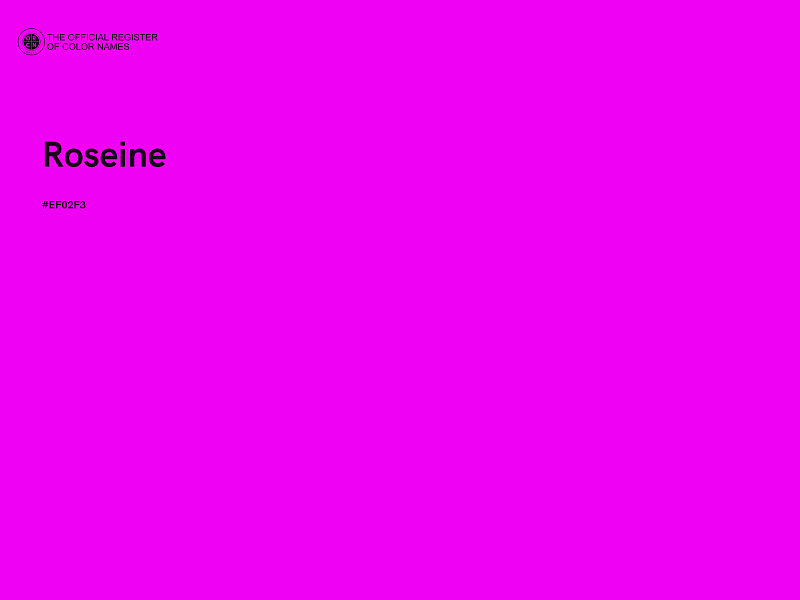 #EF02F3 - Roseine color image