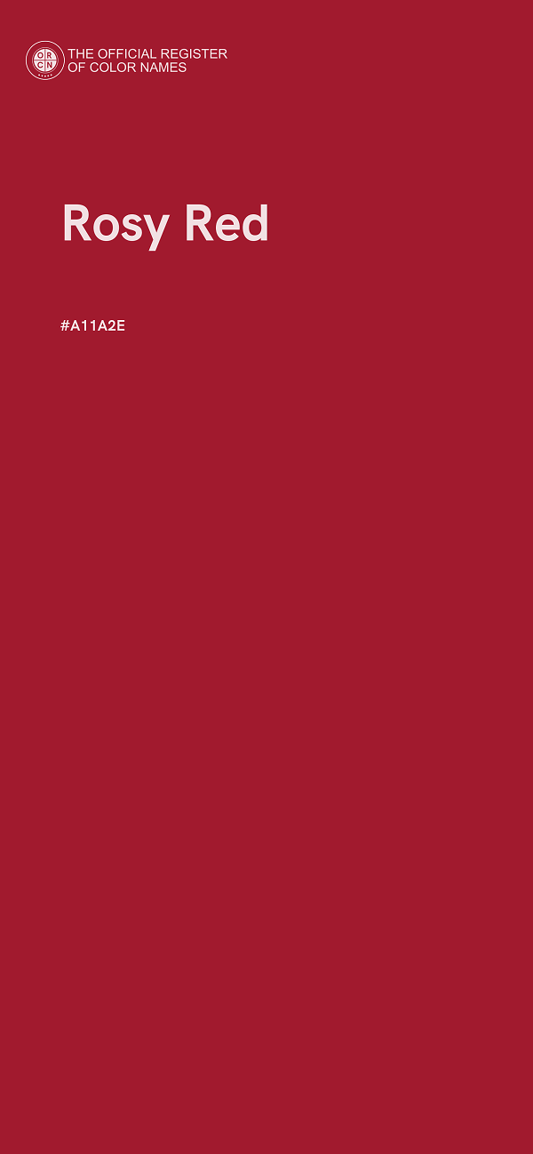#A11A2E - Rosy Red color image