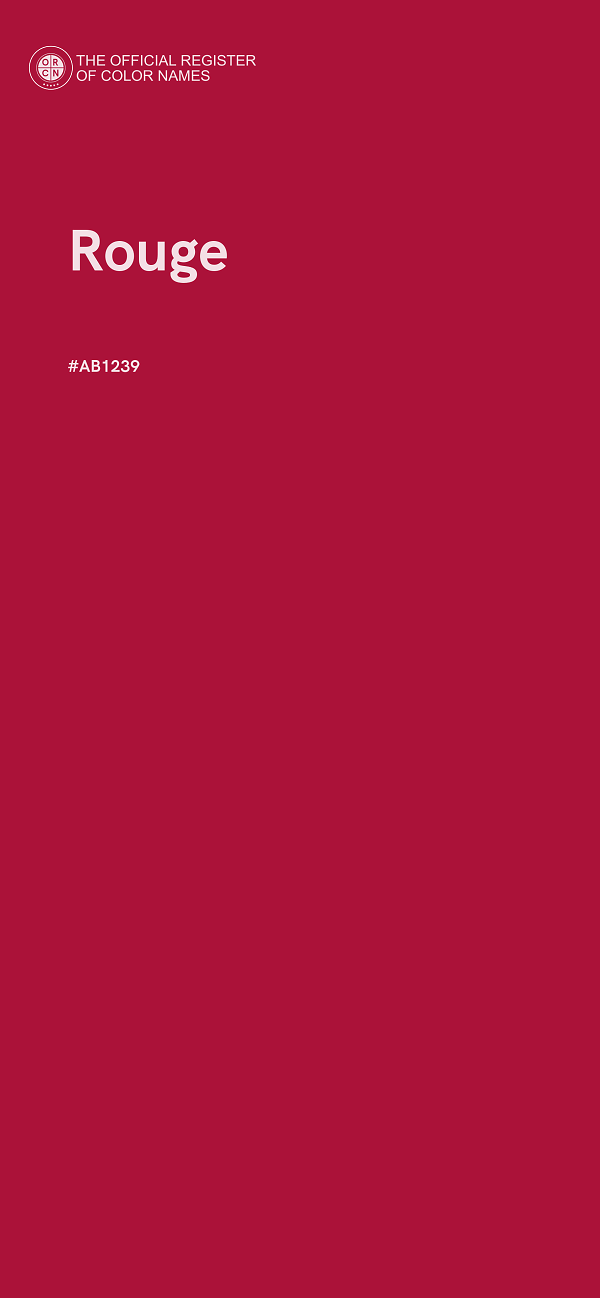 #AB1239 - Rouge color image