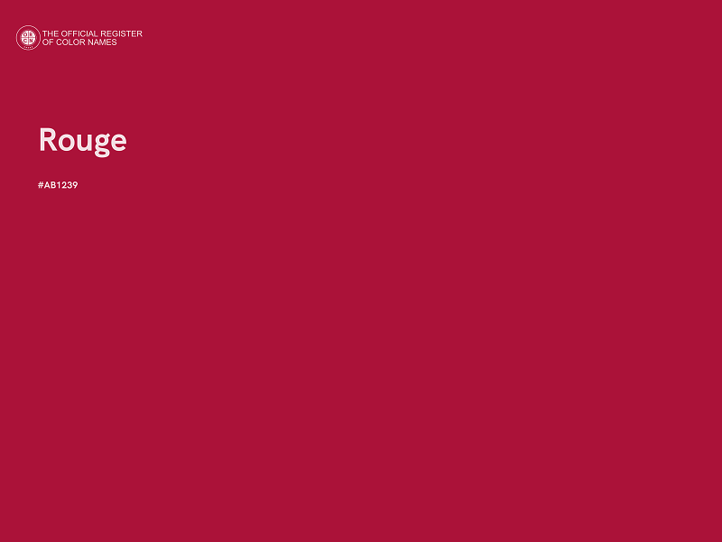 #AB1239 - Rouge color image
