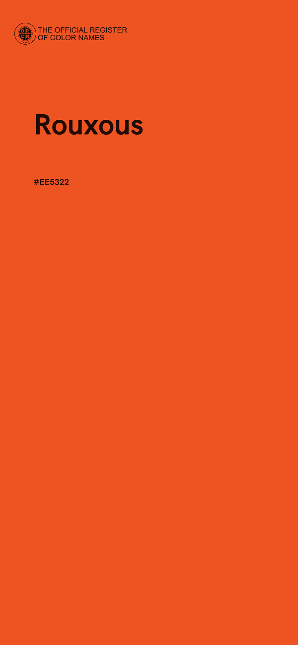 #EE5322 - Rouxous color image