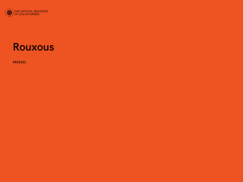 #EE5322 - Rouxous color image