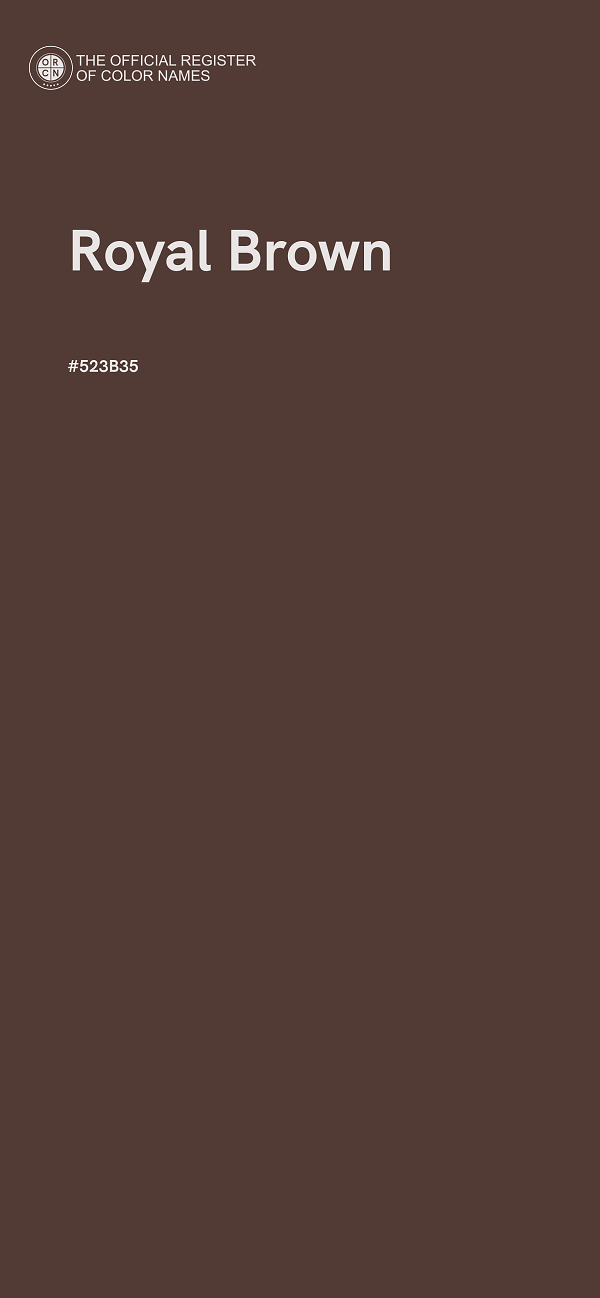 #523B35 - Royal Brown color image