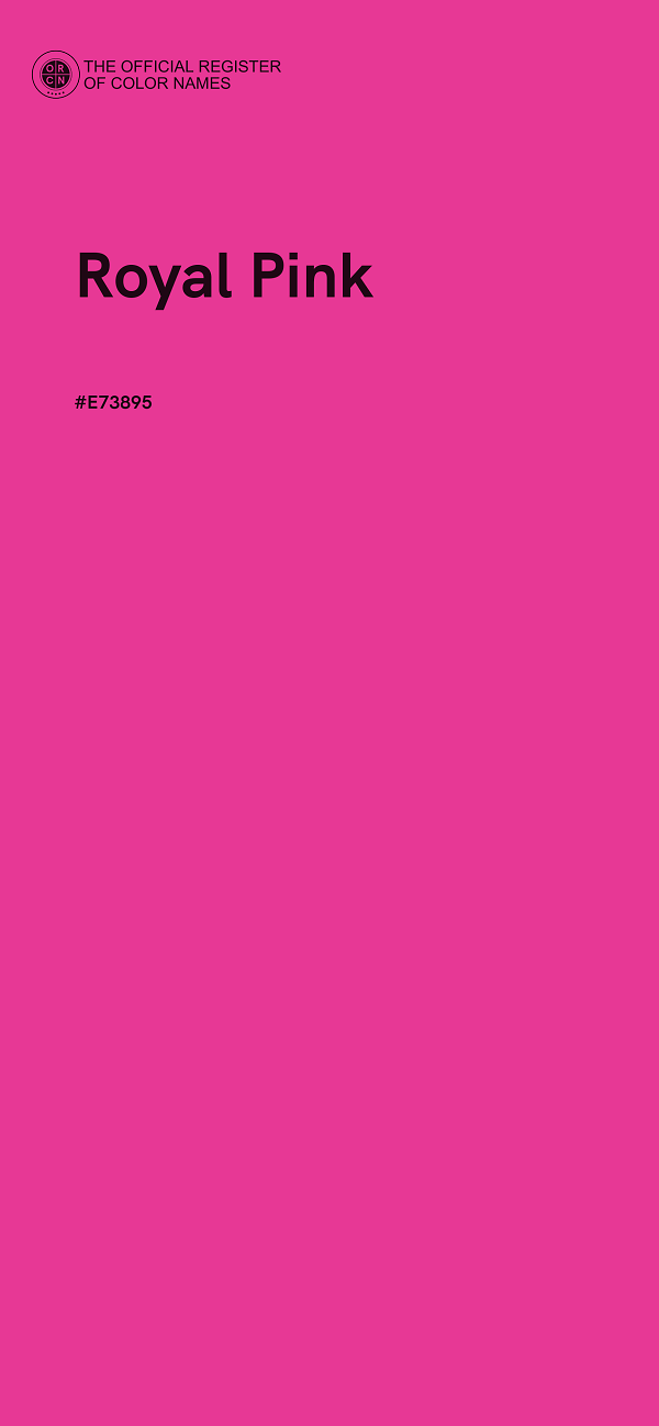 #E73895 - Royal Pink color image