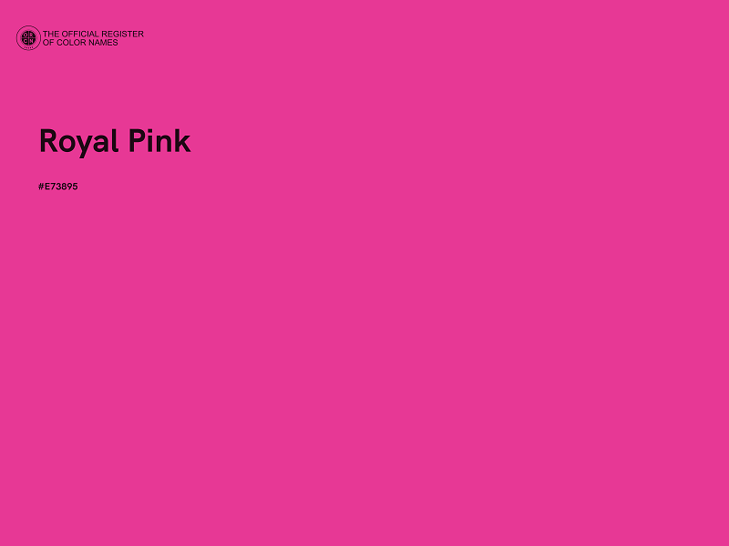 #E73895 - Royal Pink color image