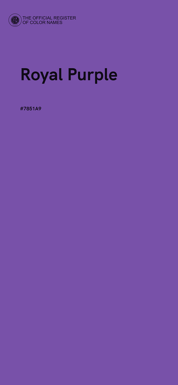 #7851A9 - Royal Purple color image