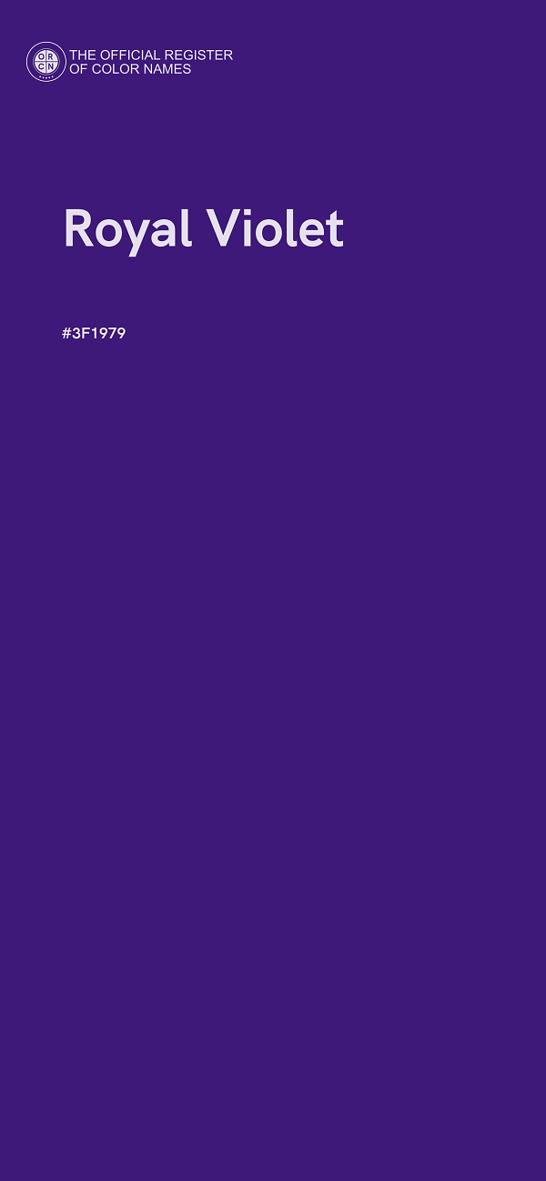 #3F1979 - Royal Violet color image