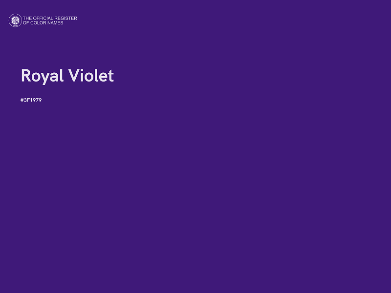 #3F1979 - Royal Violet color image