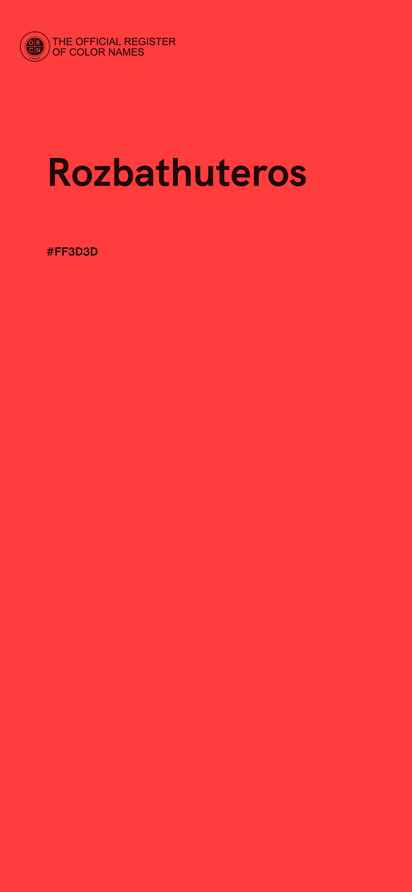 #FF3D3D - Rozbathuteros color image