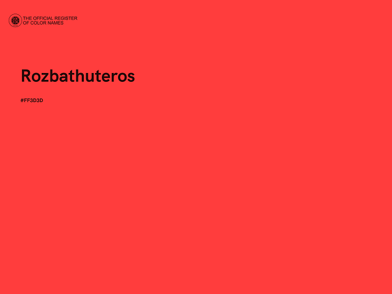 #FF3D3D - Rozbathuteros color image