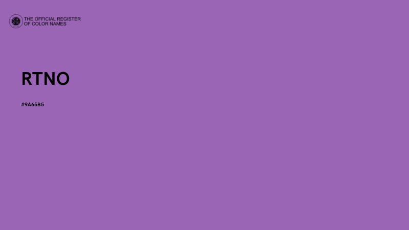 #9A65B5 - RTNO color image