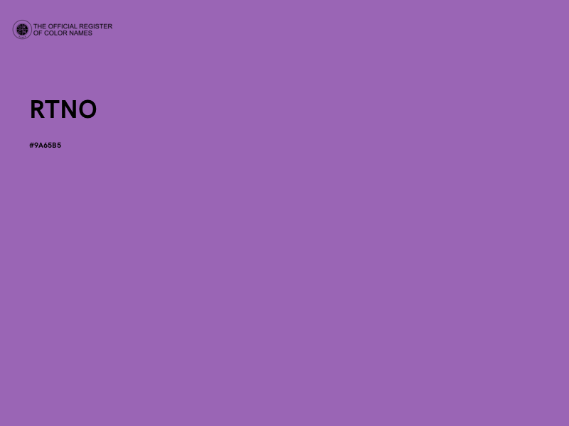#9A65B5 - RTNO color image