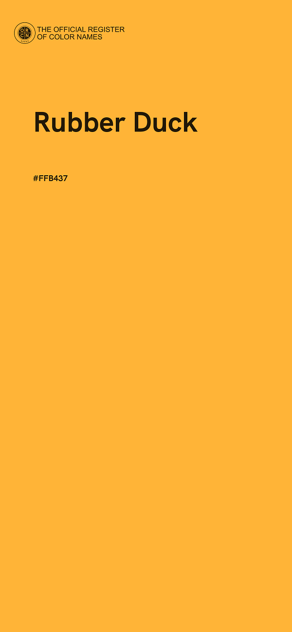 #FFB437 - Rubber Duck color image