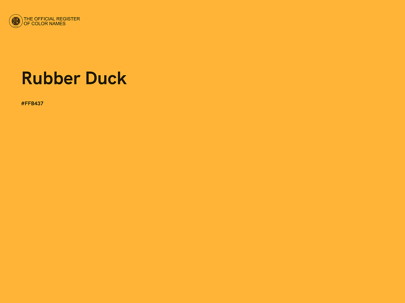 #FFB437 - Rubber Duck color image