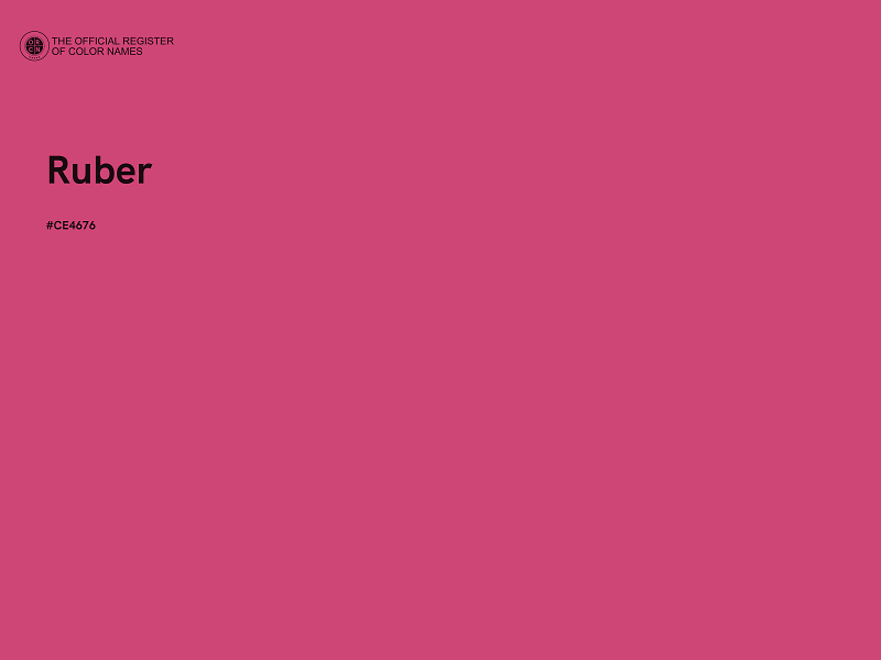 #CE4676 - Ruber color image
