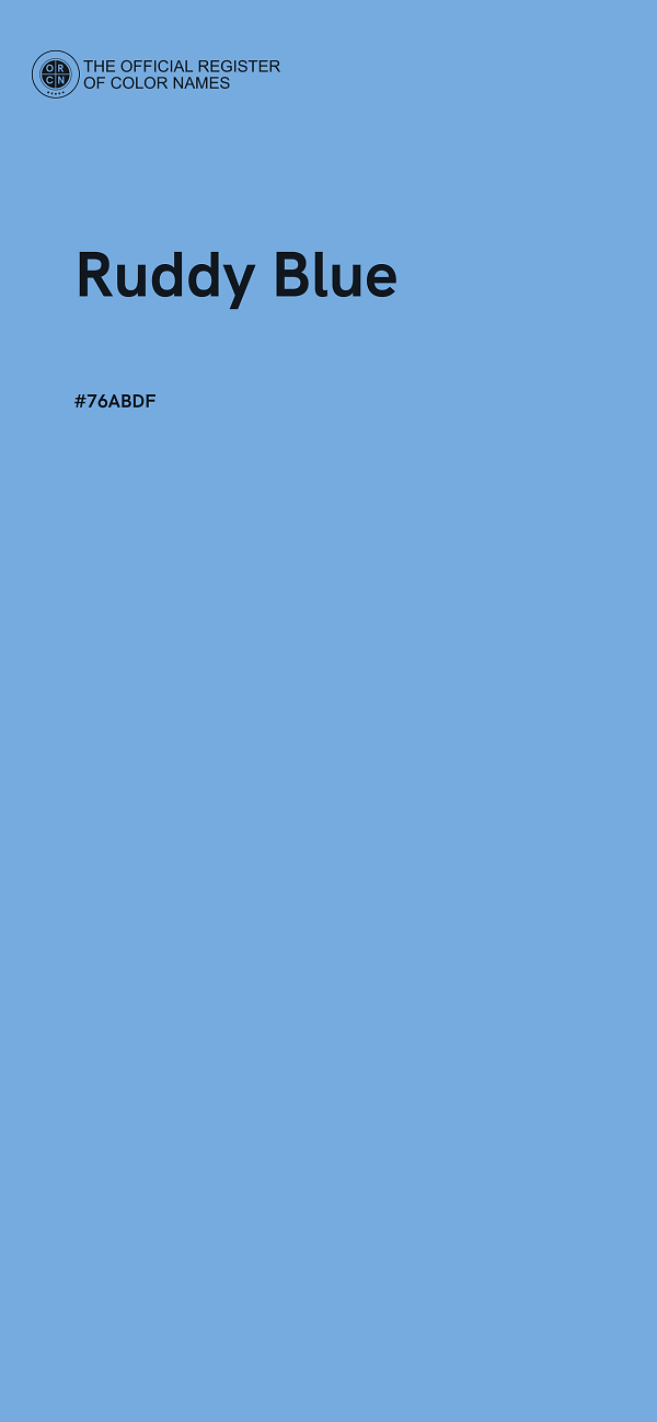 #76ABDF - Ruddy Blue color image