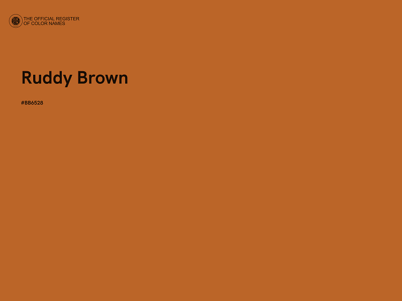 #BB6528 - Ruddy Brown color image