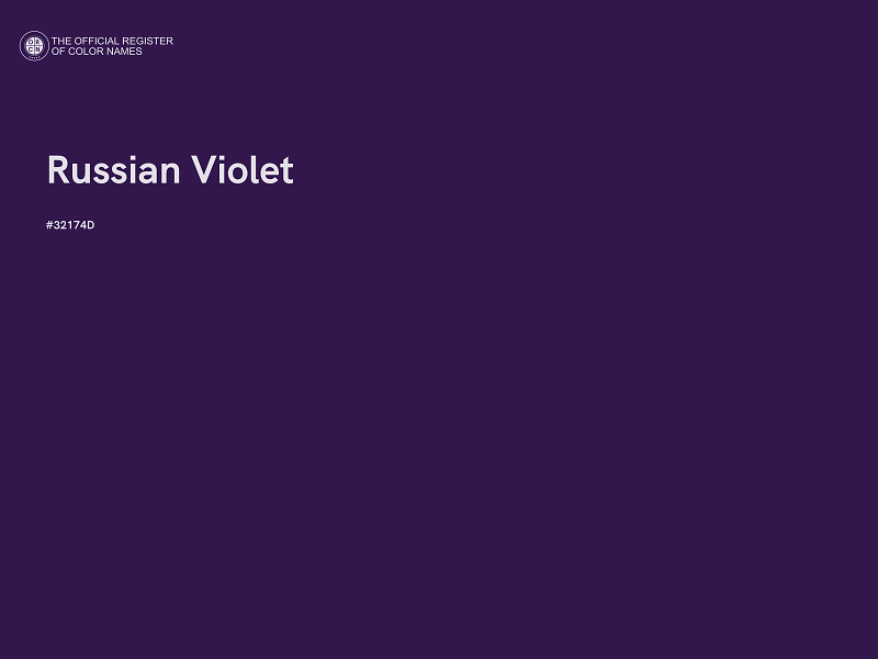 #32174D - Russian Violet color image