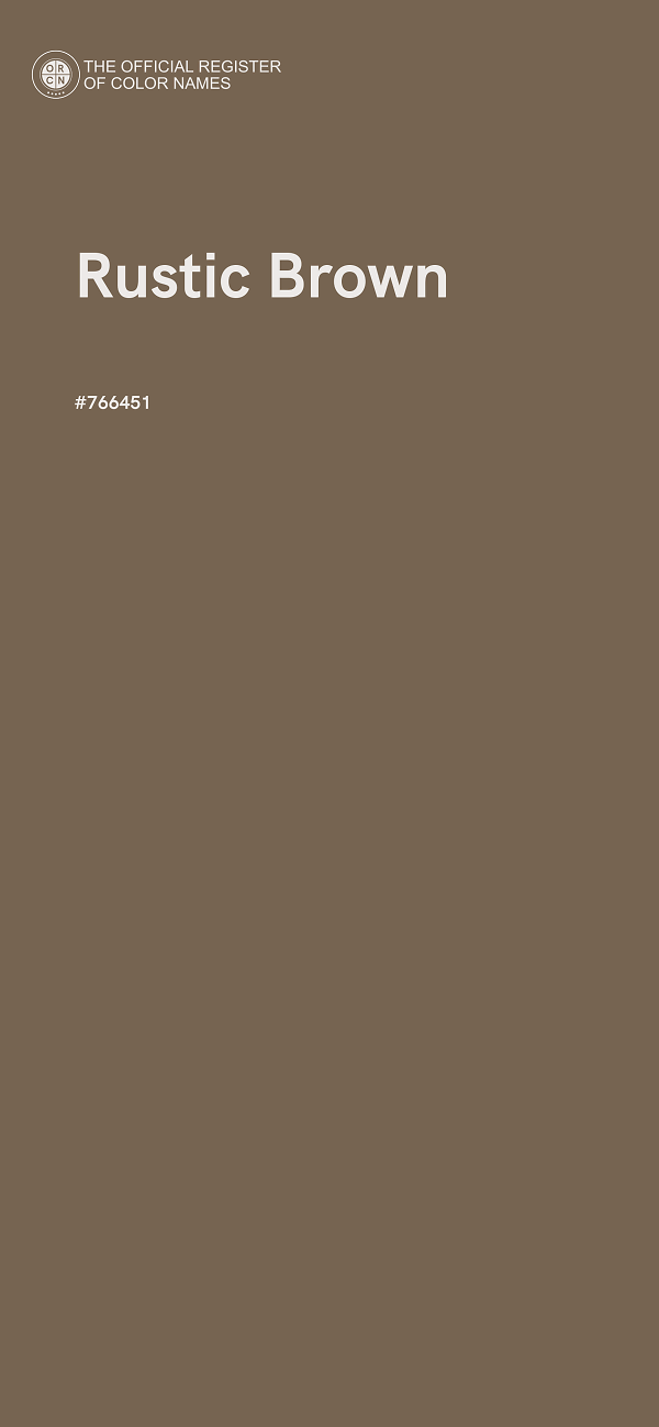 #766451 - Rustic Brown color image