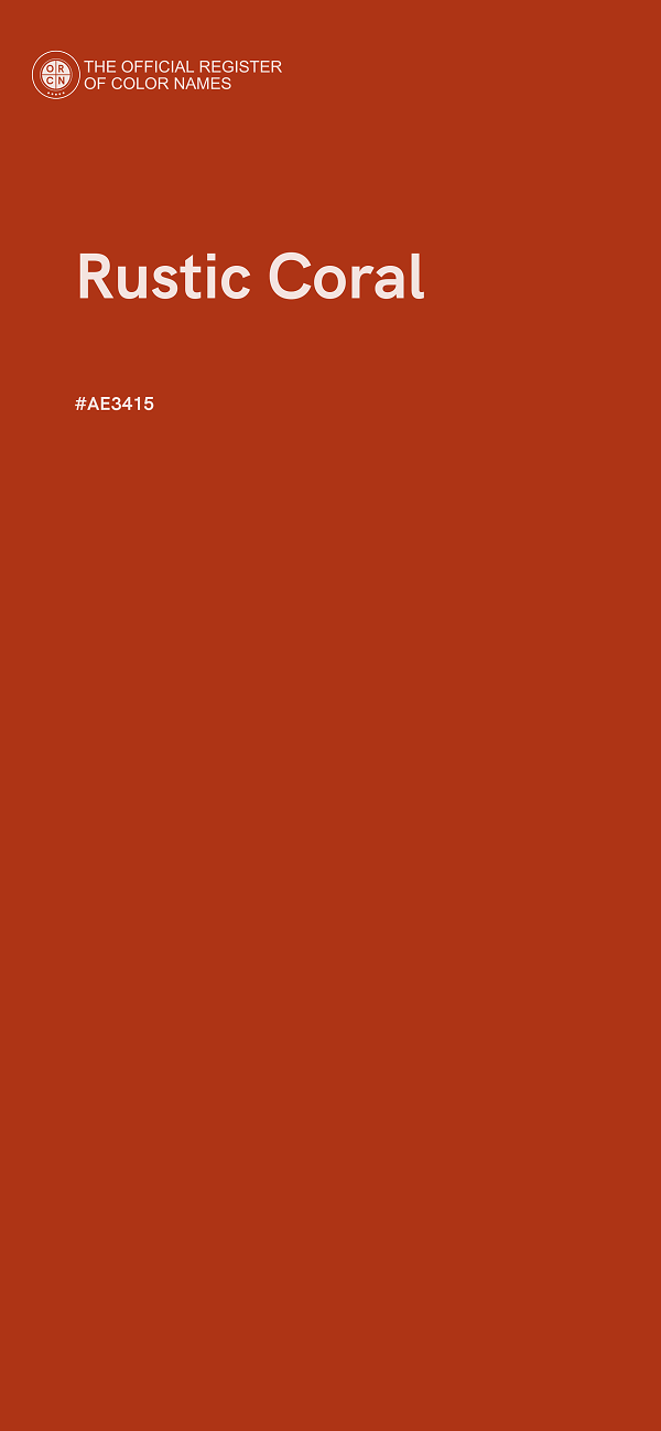 #AE3415 - Rustic Coral color image