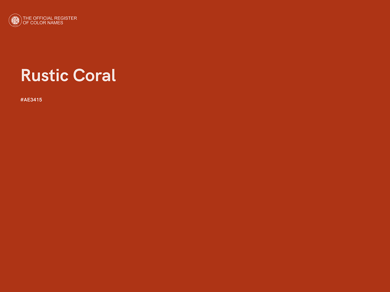 #AE3415 - Rustic Coral color image
