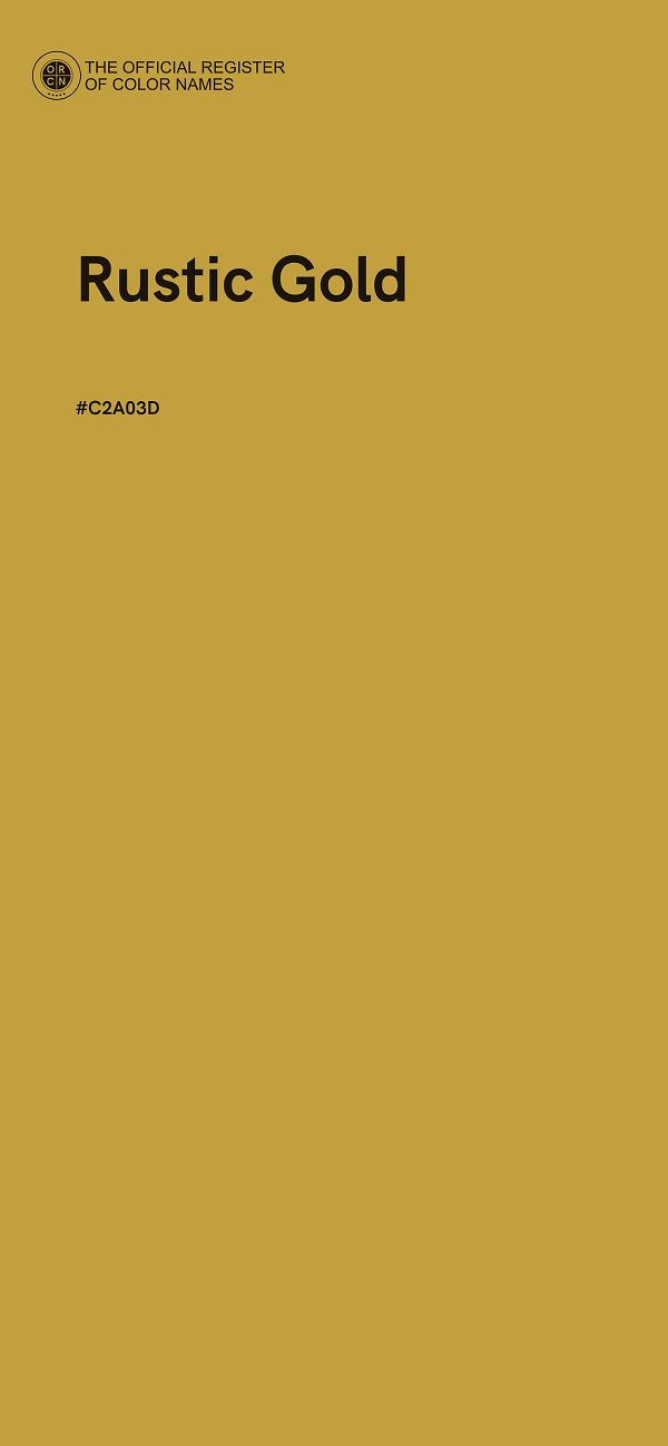 #C2A03D - Rustic Gold color image