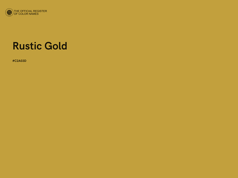 #C2A03D - Rustic Gold color image
