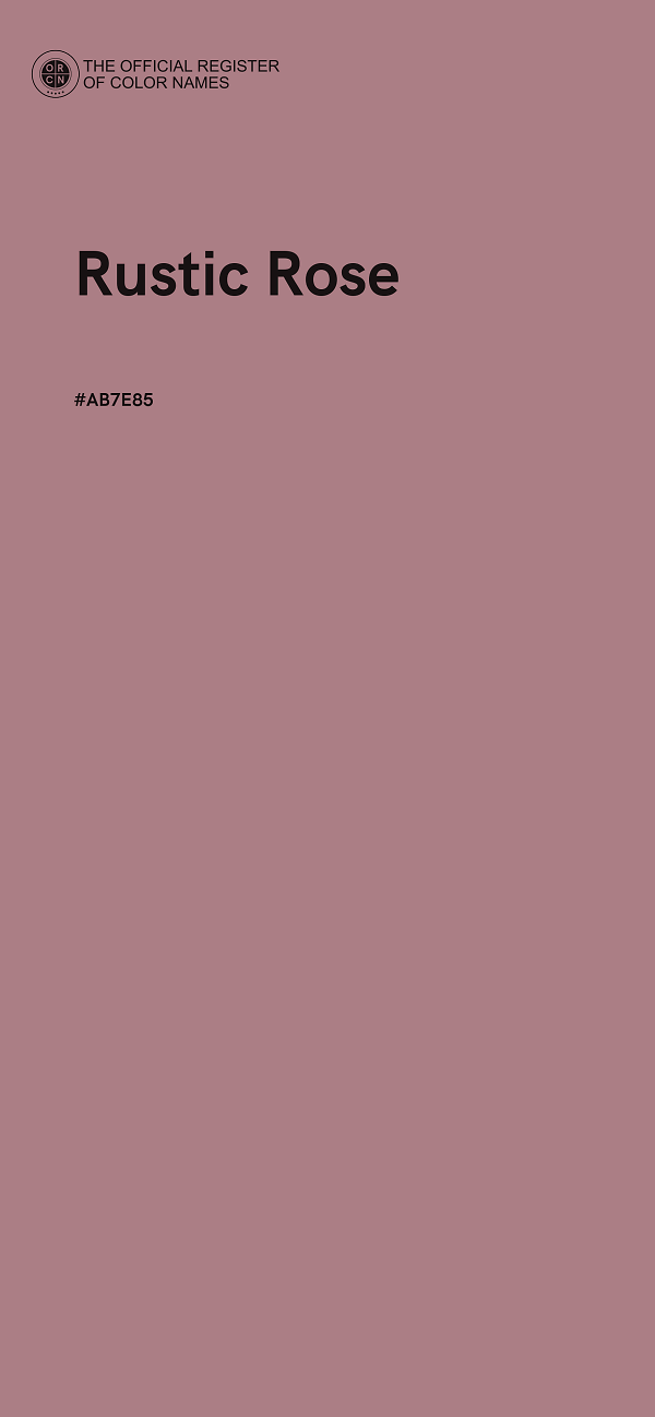 #AB7E85 - Rustic Rose color image