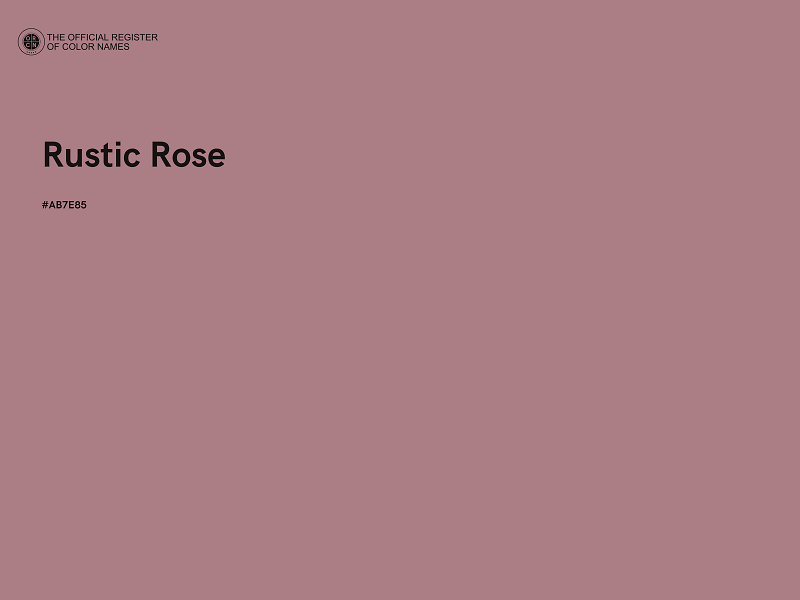 #AB7E85 - Rustic Rose color image