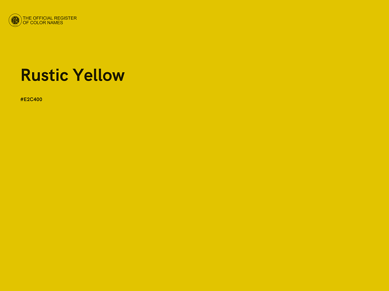 #E2C400 - Rustic Yellow color image