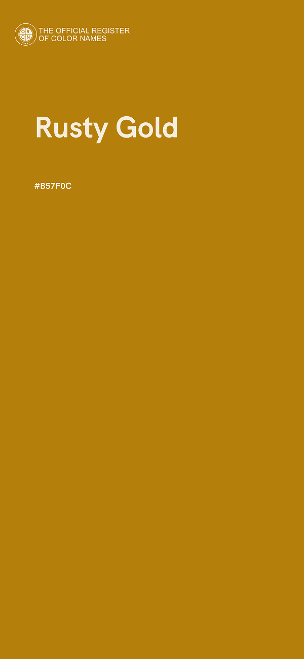#B57F0C - Rusty Gold color image