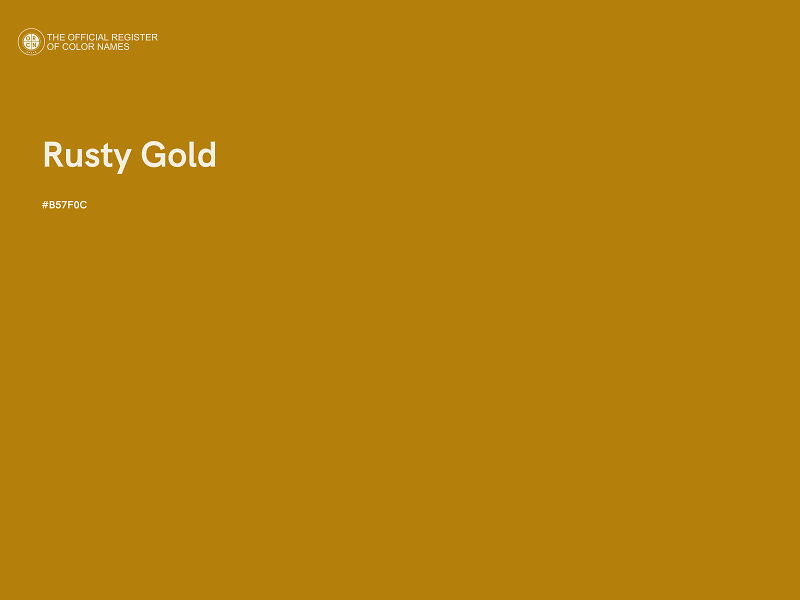 #B57F0C - Rusty Gold color image