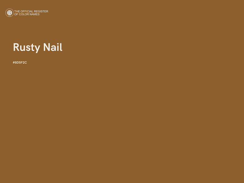 #8D5F2C - Rusty Nail color image