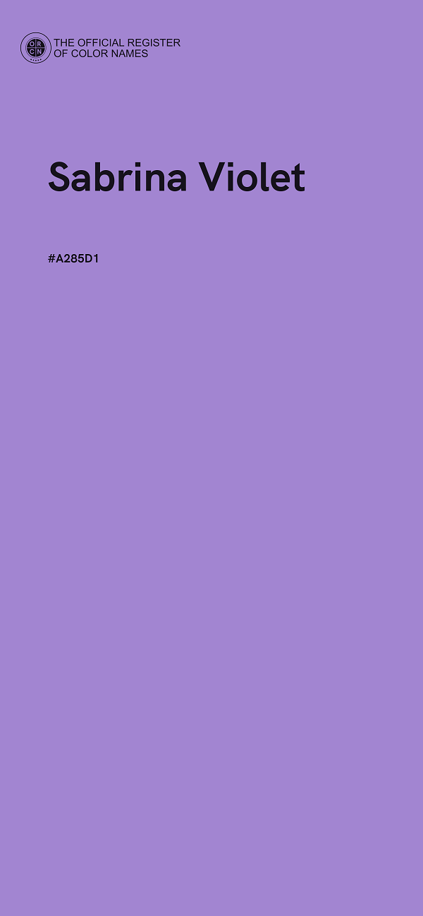 #A285D1 - Sabrina Violet color image