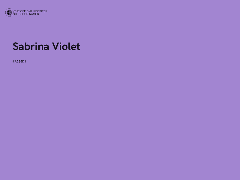 #A285D1 - Sabrina Violet color image