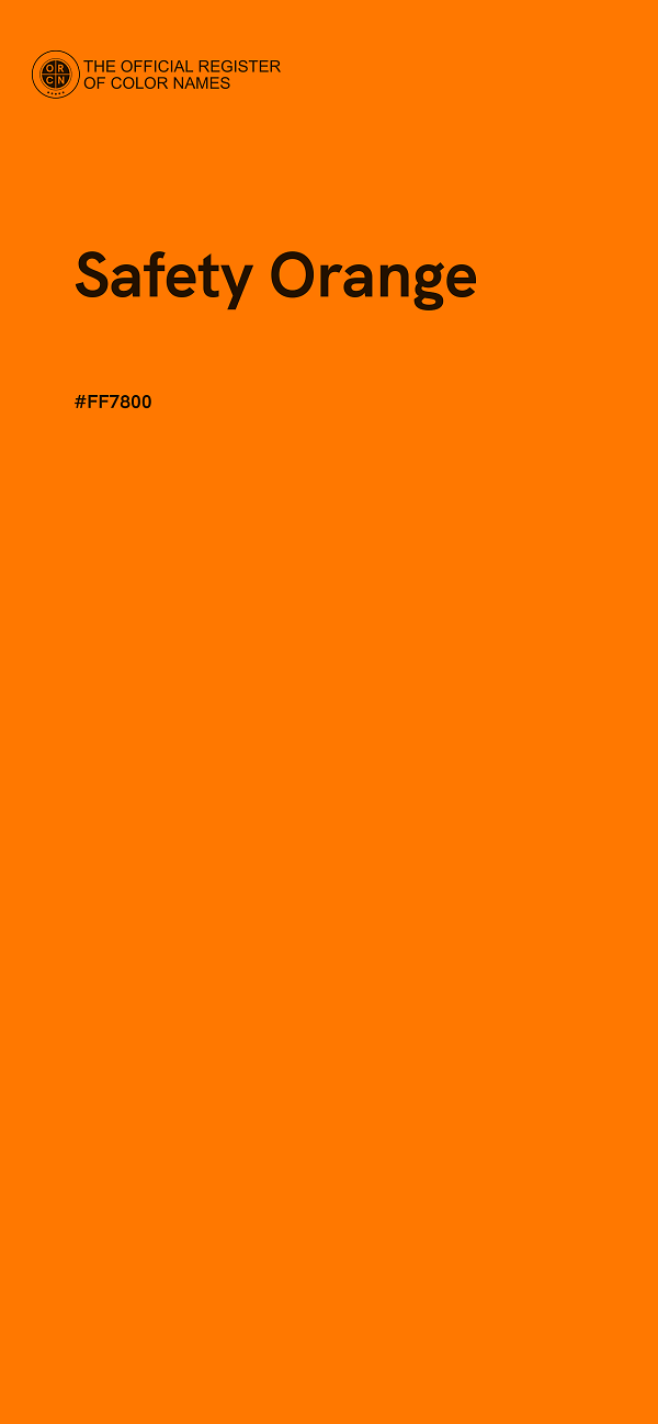 #FF7800 - Safety Orange color image