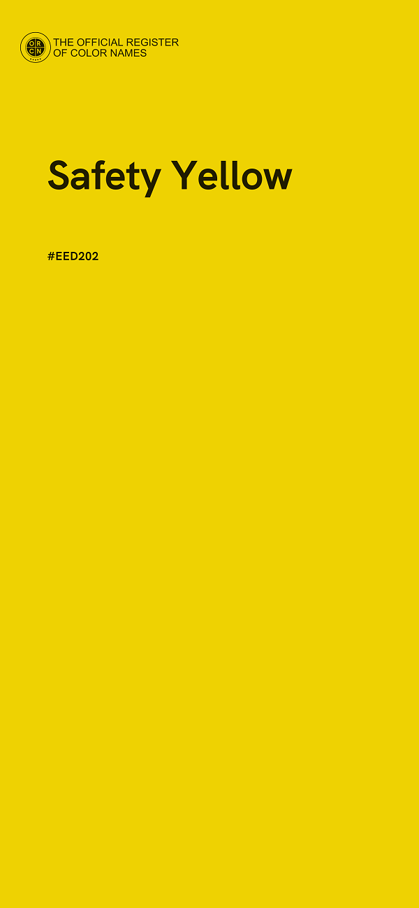 #EED202 - Safety Yellow color image