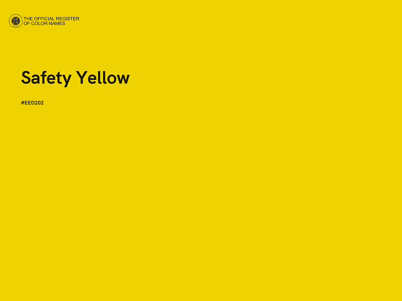 #EED202 - Safety Yellow color image