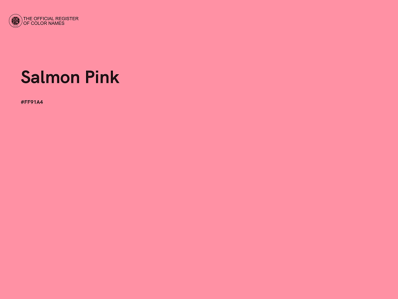 #FF91A4 - Salmon Pink color image