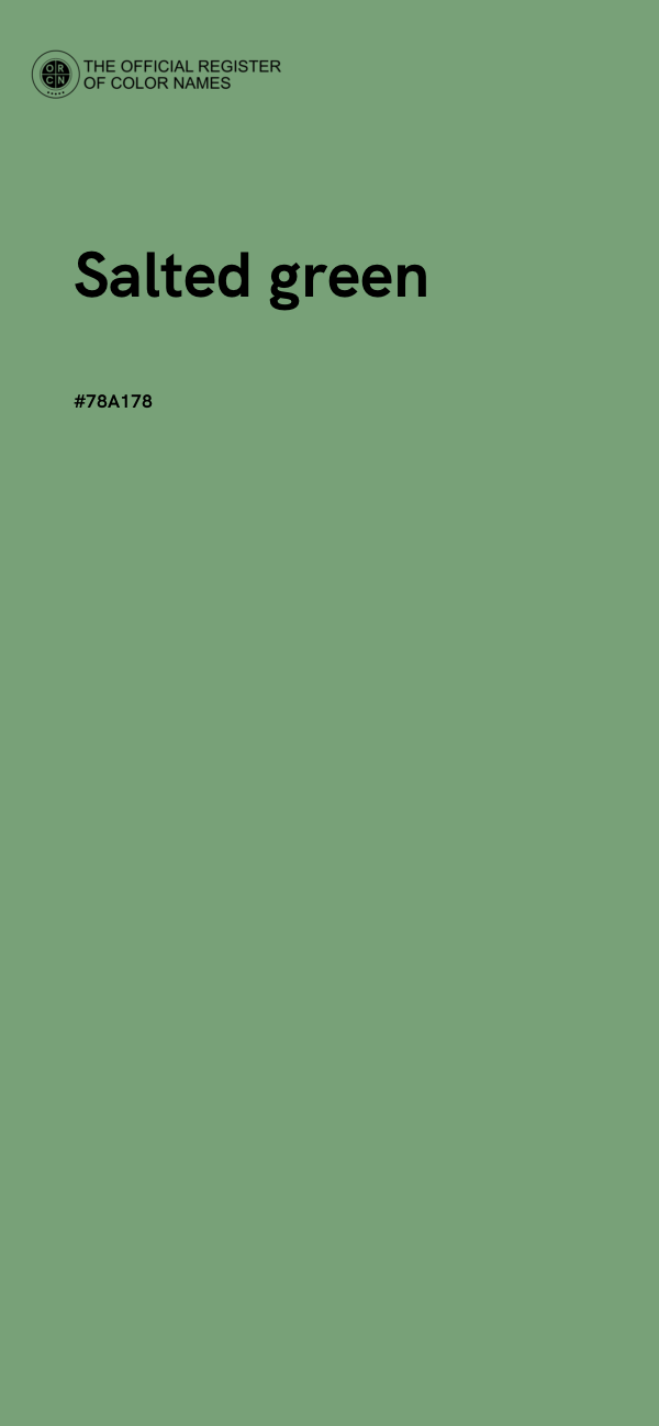#78A178 - Salted green color image